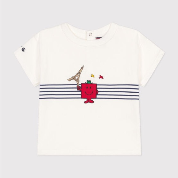 Petit Bateau X Monsieur Madame Boys T-shirt 12M NWT Eiffel Tower - Picture 3 of 6